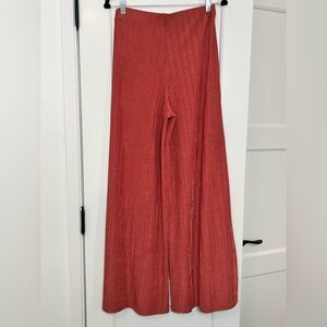 Free People Ribbed Wide Leg Pants (Med)
